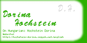 dorina hochstein business card